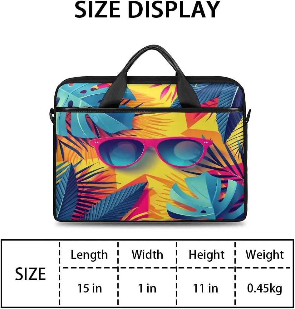 Laptop Shoulder Bag for 13-15 Inch Waterproof Laptop Sleeve Case Bag Slim Computer Carry Case Computer Cases for Laptops