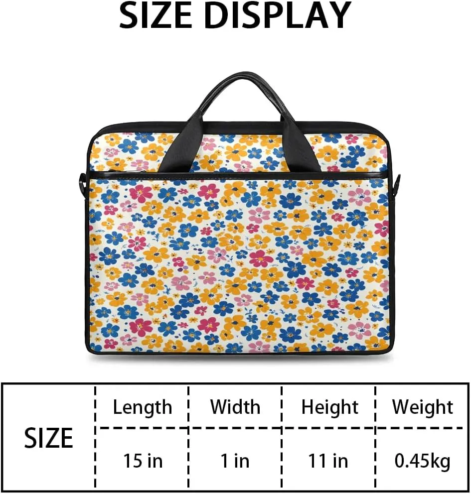 Laptop Shoulder Bag for 13-15 Inch Waterproof Laptop Sleeve Case Bag Slim Computer Carry Case Computer Cases for Laptops