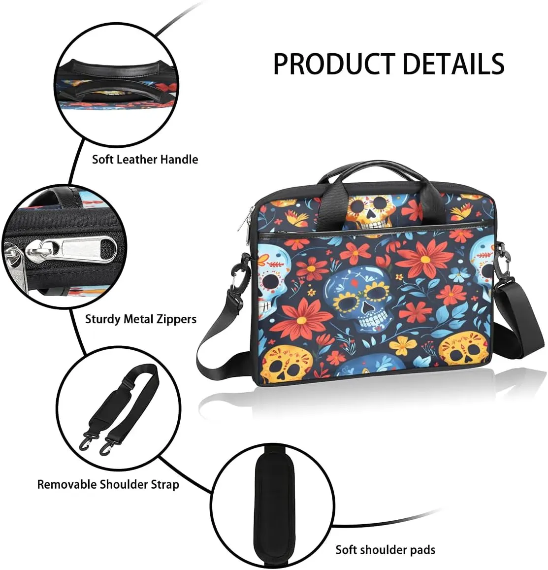 Laptop Shoulder Bag for 13-15 Inch Waterproof Laptop Sleeve Case Bag Slim Computer Carry Case Computer Cases for Laptops