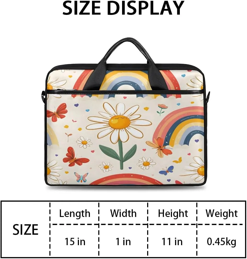 Laptop Shoulder Bag for 13-15 Inch Waterproof Laptop Sleeve Case Bag Slim Computer Carry Case Computer Cases for Laptops