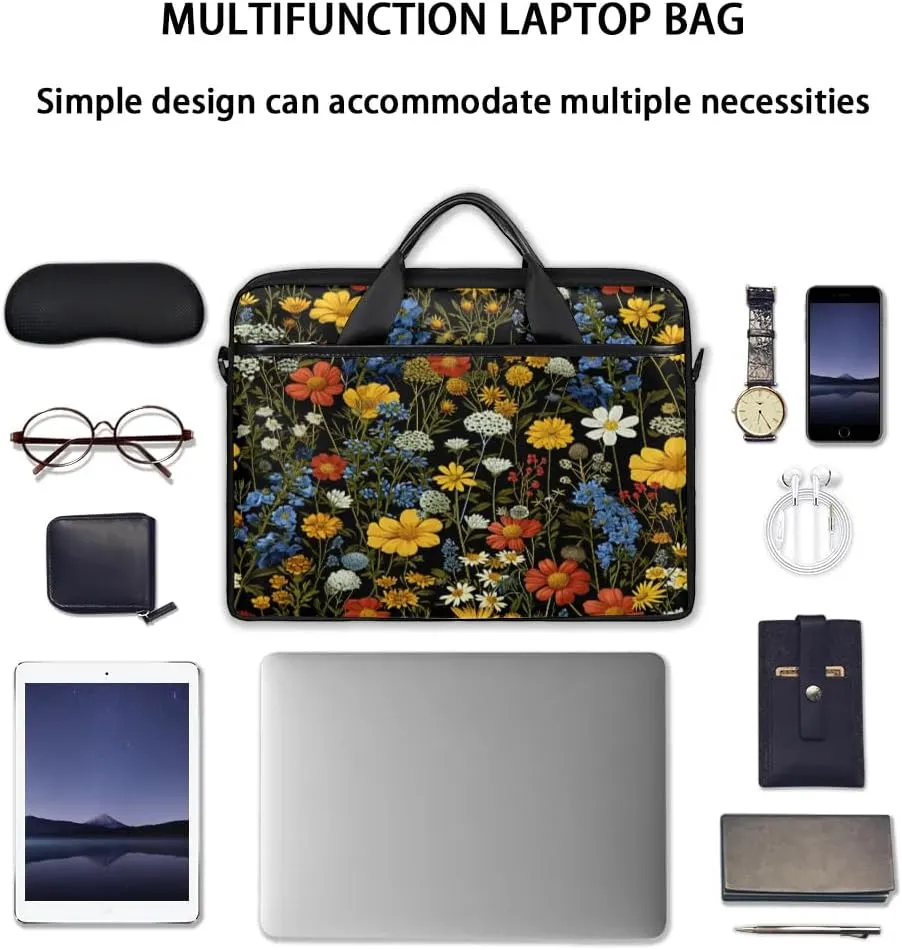Laptop Shoulder Bag for 13-15 Inch Waterproof Laptop Sleeve Case Bag Slim Computer Carry Case Computer Cases for Laptops