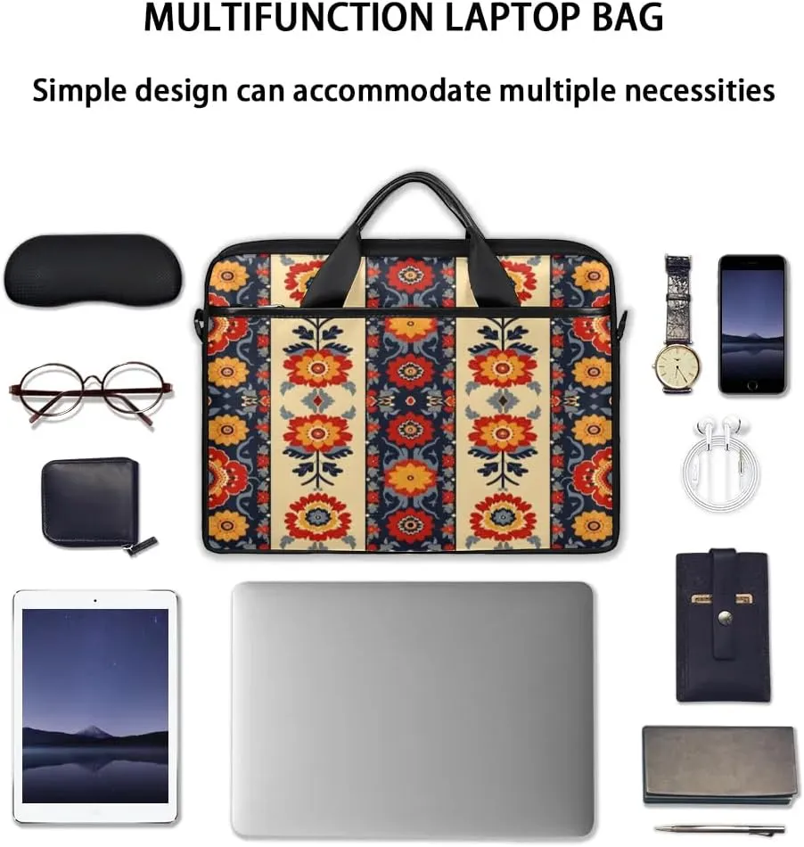 Laptop Shoulder Bag for 13-15 Inch Waterproof Laptop Sleeve Case Bag Slim Computer Carry Case Computer Cases for Laptops