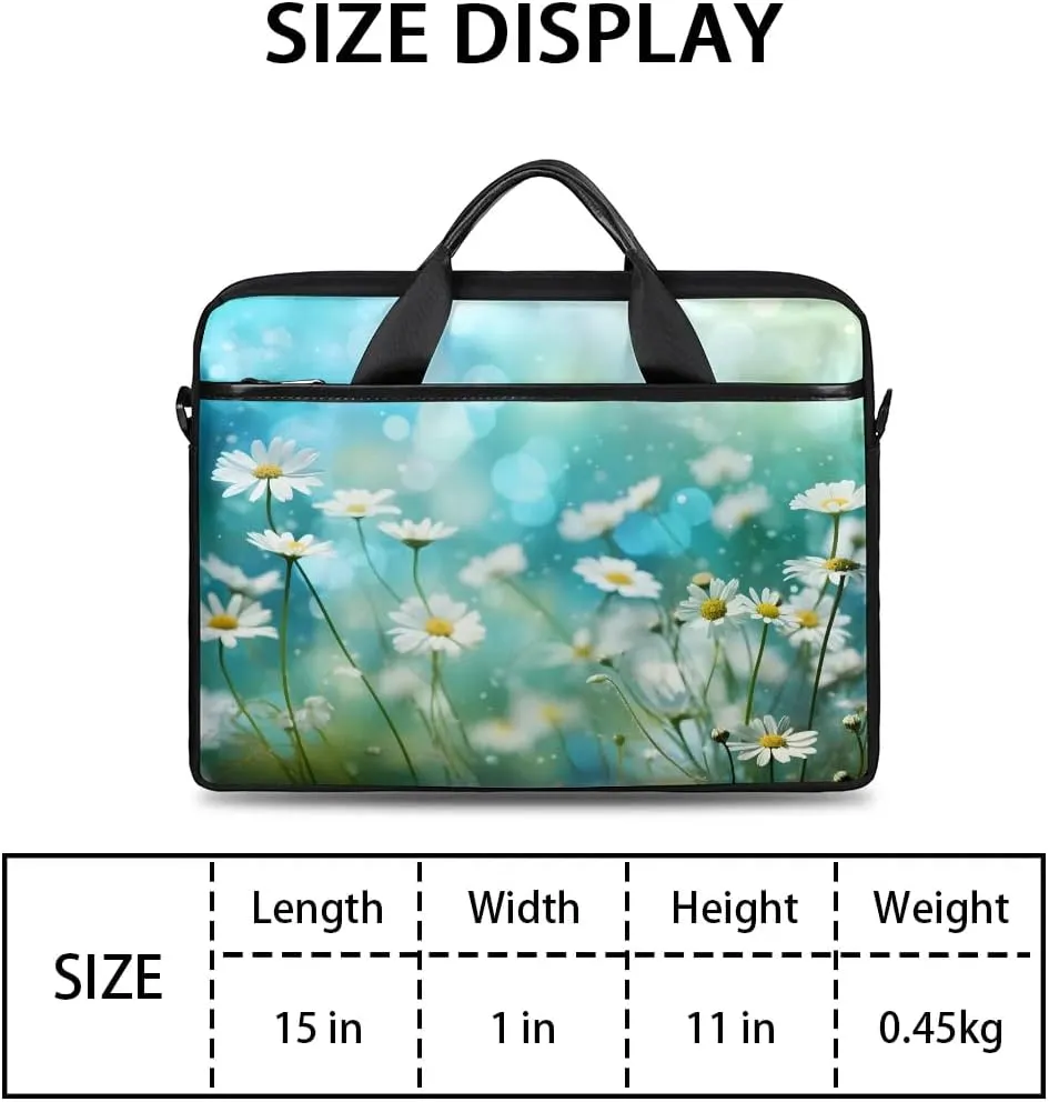 Laptop Shoulder Bag for 13-15 Inch Waterproof Laptop Sleeve Case Bag Slim Computer Carry Case Computer Cases for Laptops
