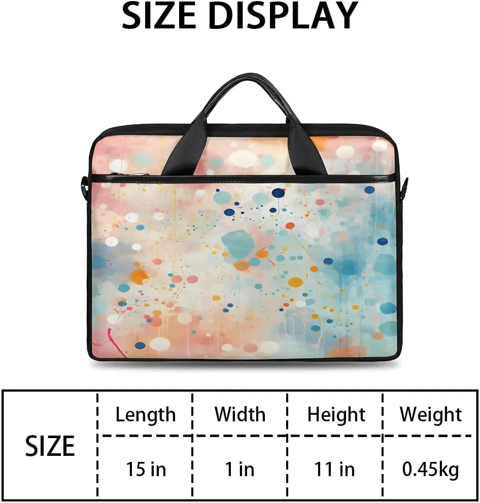 Laptop Shoulder Bag for 13-15 Inch Waterproof Laptop Sleeve Case Bag Slim Computer Carry Case Computer Cases for Laptops