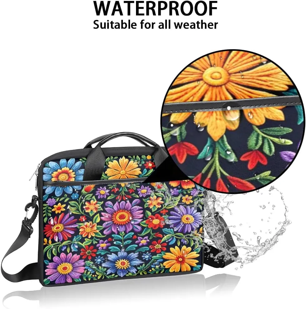 Laptop Shoulder Bag for 13-15 Inch Waterproof Laptop Sleeve Case Bag Slim Computer Carry Case Computer Cases for Laptops