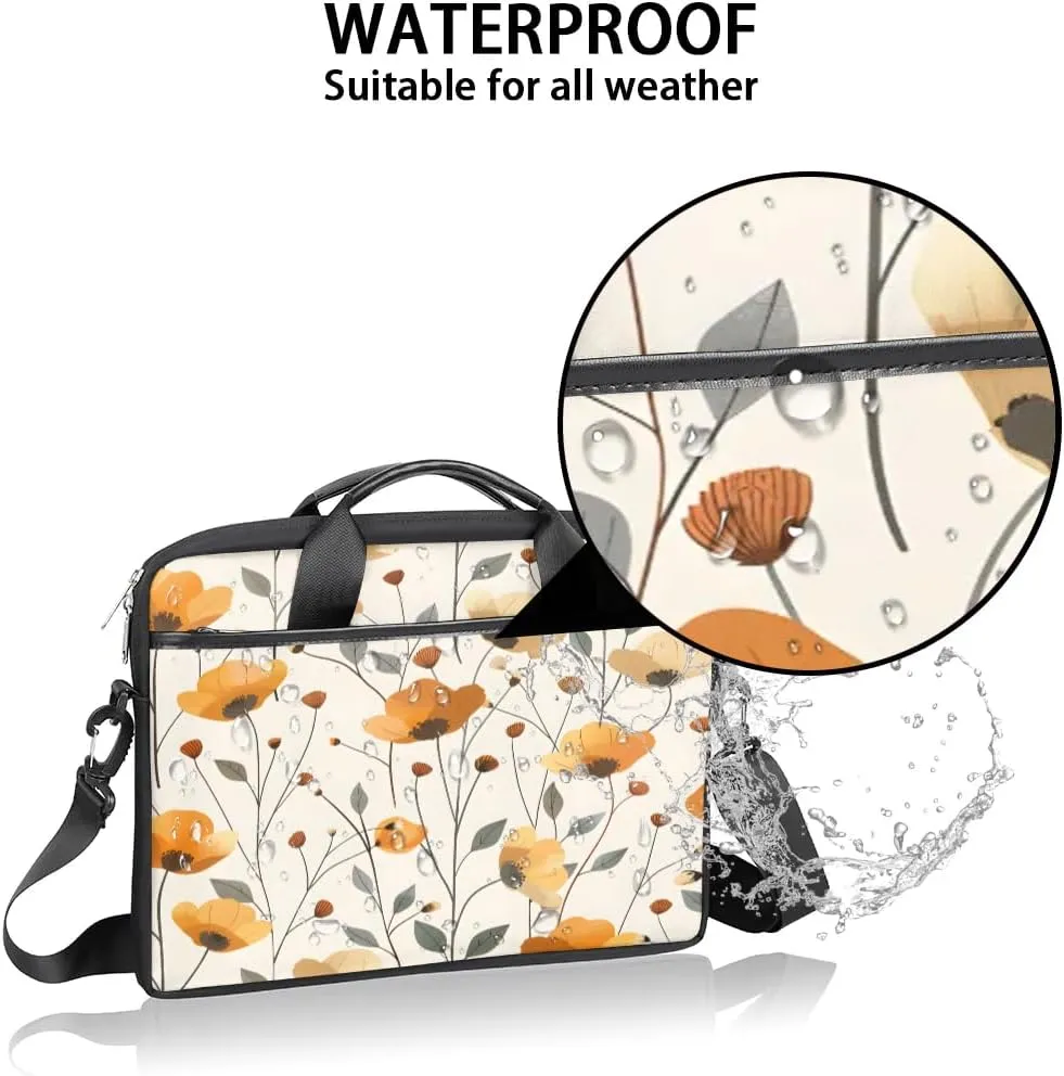 Laptop Shoulder Bag for 13-15 Inch Waterproof Laptop Sleeve Case Bag Slim Computer Carry Case Computer Cases for Laptops