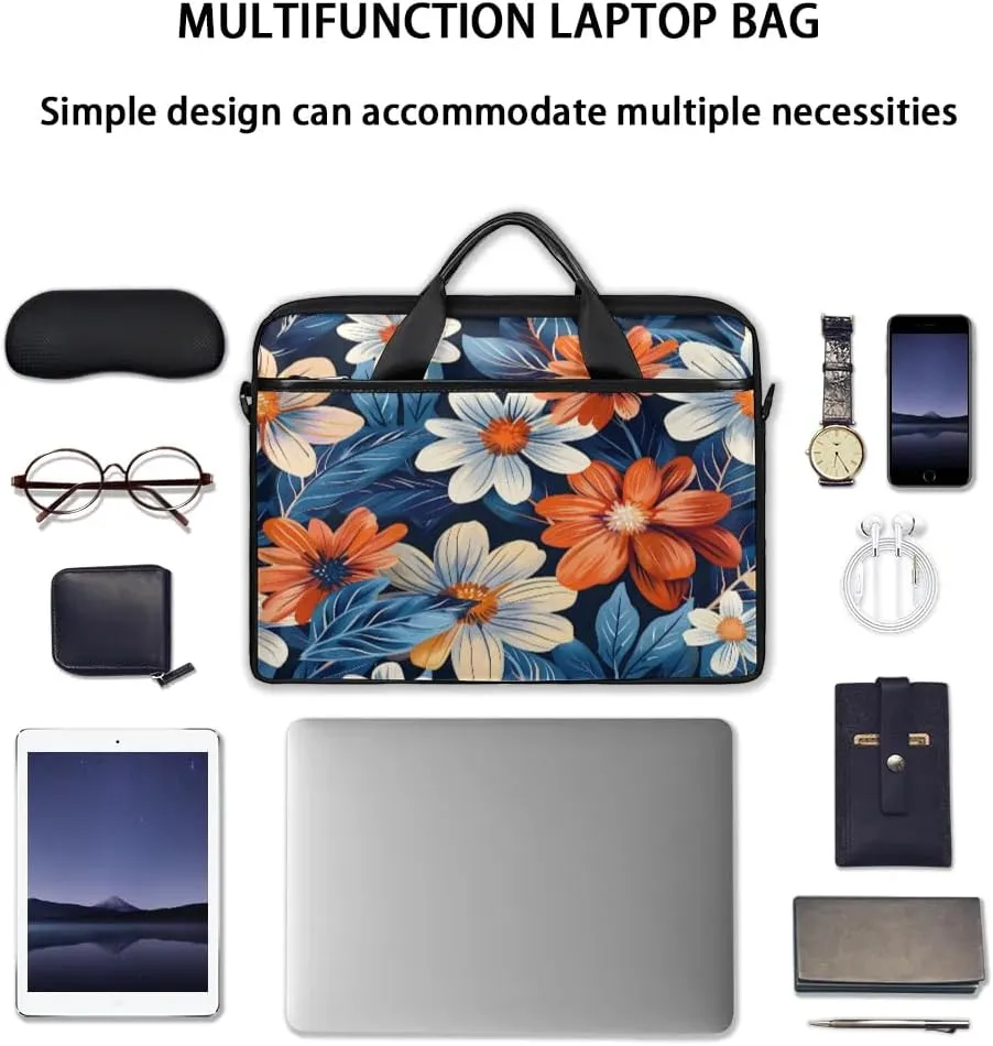 Laptop Shoulder Bag for 13-15 Inch Waterproof Laptop Sleeve Case Bag Slim Computer Carry Case Computer Cases for Laptops