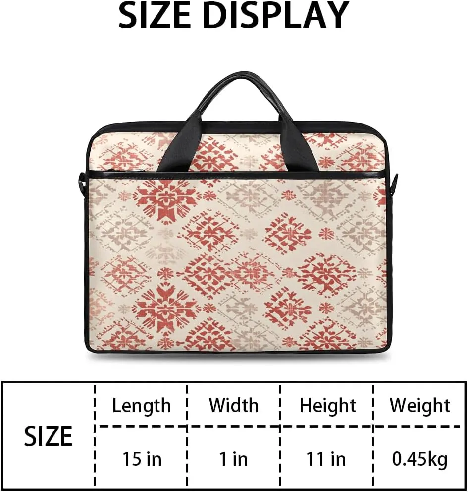 Laptop Shoulder Bag for 13-15 Inch Waterproof Laptop Sleeve Case Bag Slim Computer Carry Case Computer Cases for Laptops