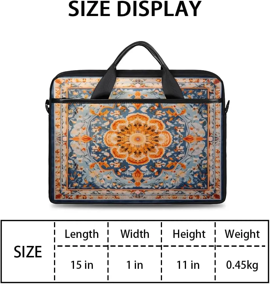 Laptop Shoulder Bag for 13-15 Inch Waterproof Laptop Sleeve Case Bag Slim Computer Carry Case Computer Cases for Laptops