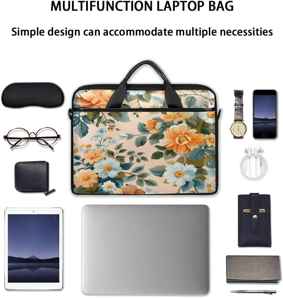 Laptop Shoulder Bag for 13-15 Inch Waterproof Laptop Sleeve Case Bag Slim Computer Carry Case Computer Cases for Laptops