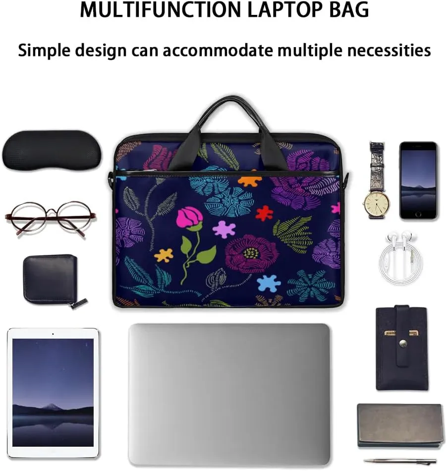 Laptop Shoulder Bag for 13-15 Inch Waterproof Laptop Sleeve Case Bag Slim Computer Carry Case Computer Cases for Laptops