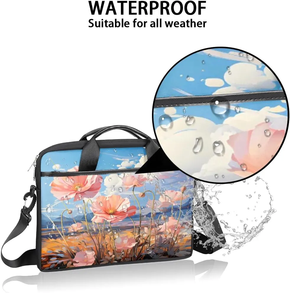 Laptop Shoulder Bag for 13-15 Inch Waterproof Laptop Sleeve Case Bag Slim Computer Carry Case Computer Cases for Laptops