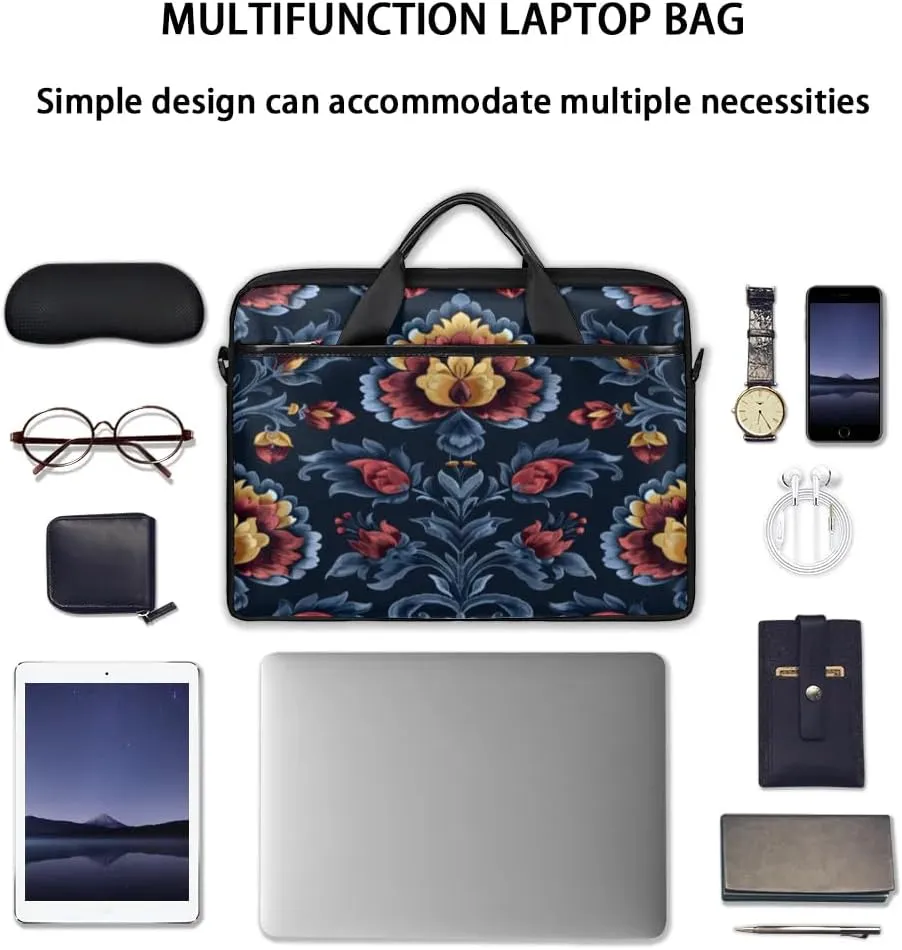 Laptop Shoulder Bag for 13-15 Inch Waterproof Laptop Sleeve Case Bag Slim Computer Carry Case Computer Cases for Laptops