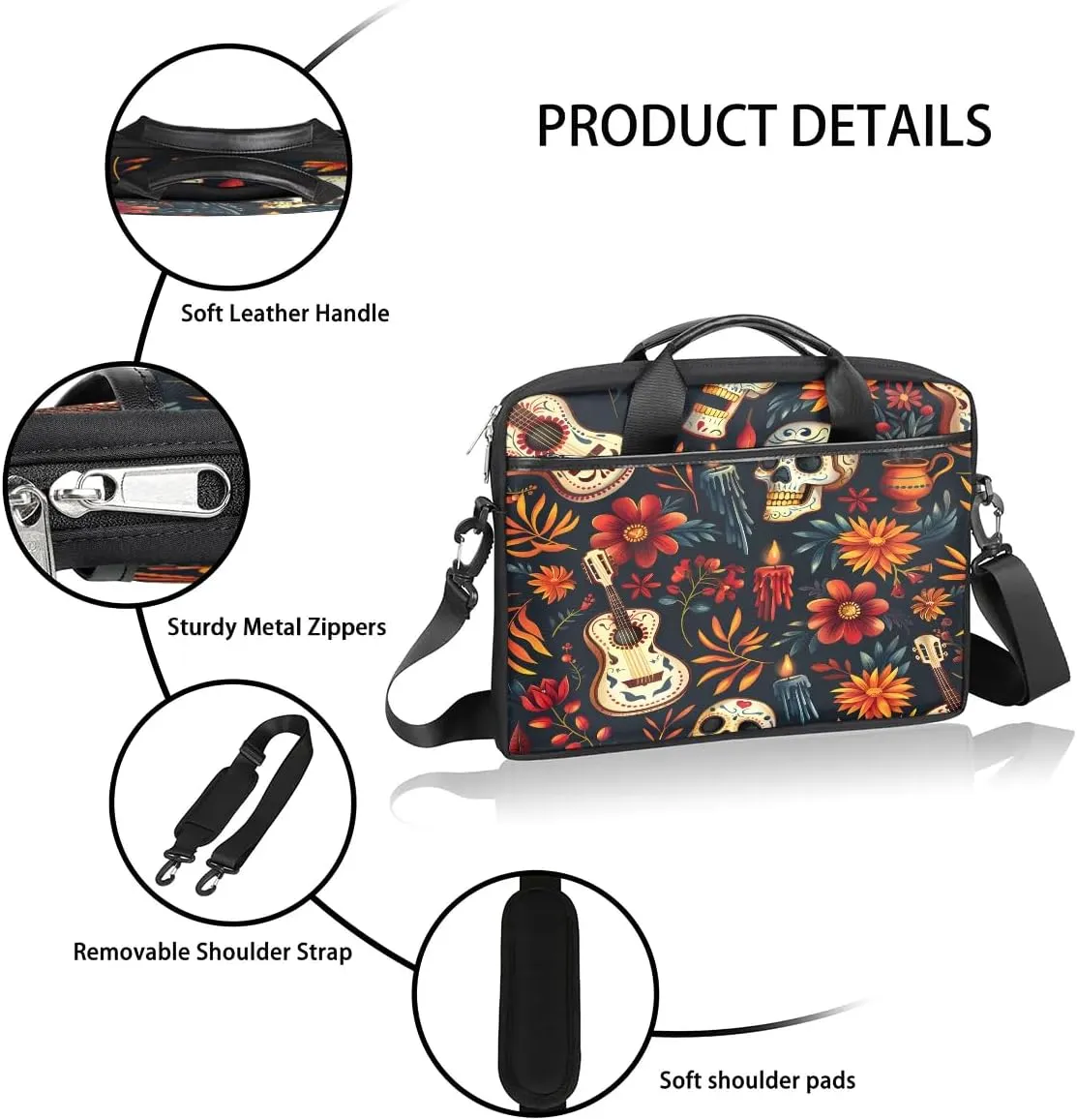 Laptop Shoulder Bag for 13-15 Inch Waterproof Laptop Sleeve Case Bag Slim Computer Carry Case Computer Cases for Laptops