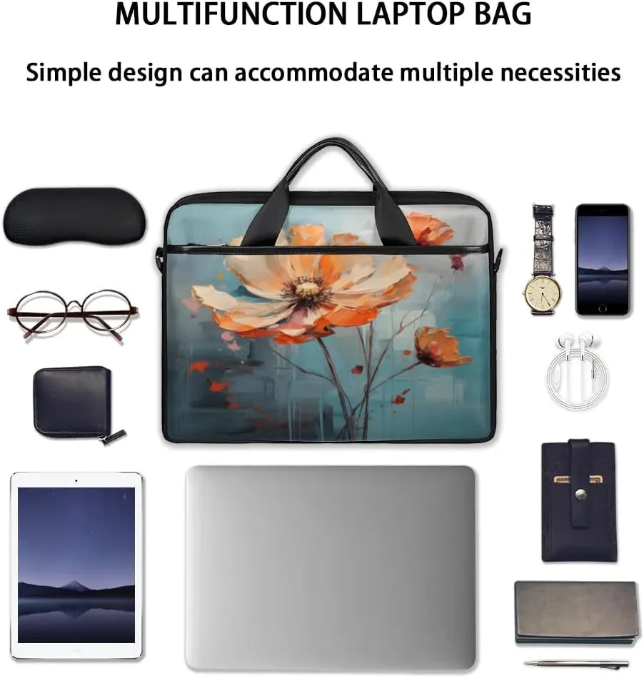 Laptop Shoulder Bag for 13-15 Inch Waterproof Laptop Sleeve Case Bag Slim Computer Carry Case Computer Cases for Laptops