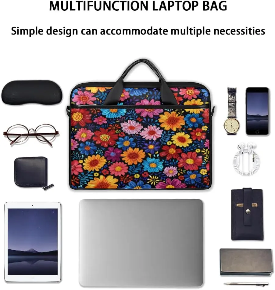 Laptop Shoulder Bag for 13-15 Inch Waterproof Laptop Sleeve Case Bag Slim Computer Carry Case Computer Cases for Laptops