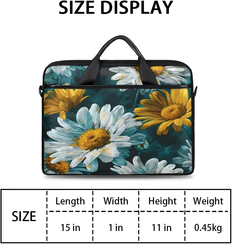 Laptop Shoulder Bag for 13-15 Inch Waterproof Laptop Sleeve Case Bag Slim Computer Carry Case Computer Cases for Laptops