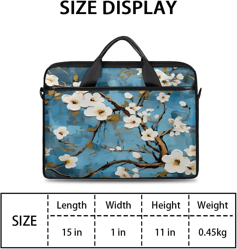 Laptop Shoulder Bag for 13-15 Inch Waterproof Laptop Sleeve Case Bag Slim Computer Carry Case Computer Cases for Laptops