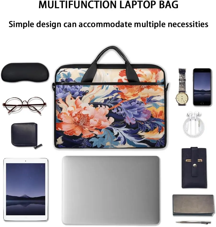 Laptop Shoulder Bag for 13-15 Inch Waterproof Laptop Sleeve Case Bag Slim Computer Carry Case Computer Cases for Laptops