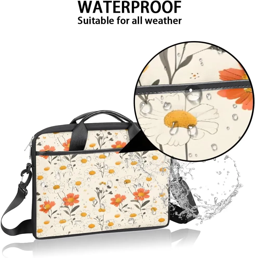 Laptop Shoulder Bag for 13-15 Inch Waterproof Laptop Sleeve Case Bag Slim Computer Carry Case Computer Cases for Laptops