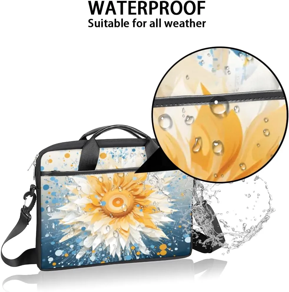 Laptop Shoulder Bag for 13-15 Inch Waterproof Laptop Sleeve Case Bag Slim Computer Carry Case Computer Cases for Laptops