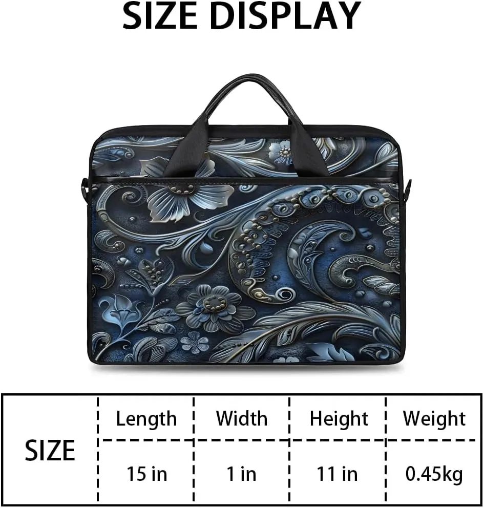Laptop Shoulder Bag for 13-15 Inch Waterproof Laptop Sleeve Case Bag Slim Computer Carry Case Computer Cases for Laptops
