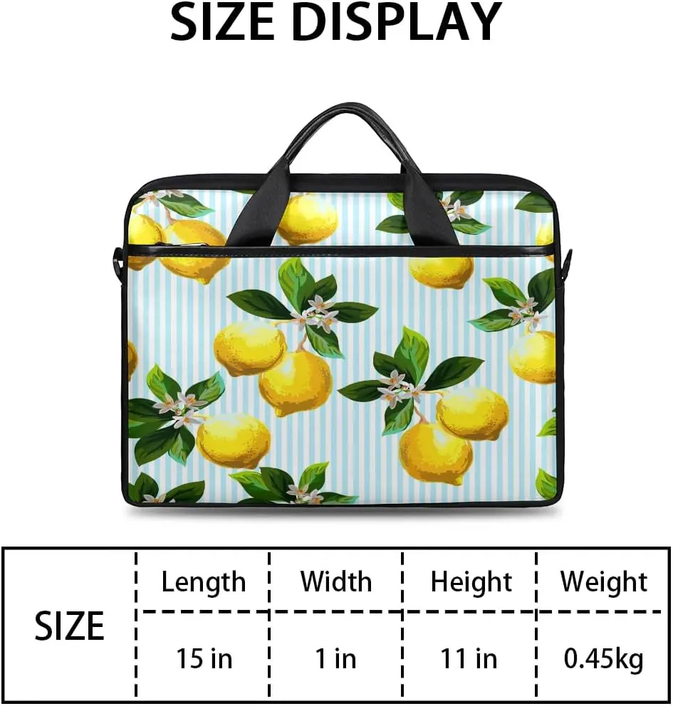 Laptop Shoulder Bag for 13-15 Inch Waterproof Laptop Sleeve Case Bag Slim Computer Carry Case Computer Cases for Laptops