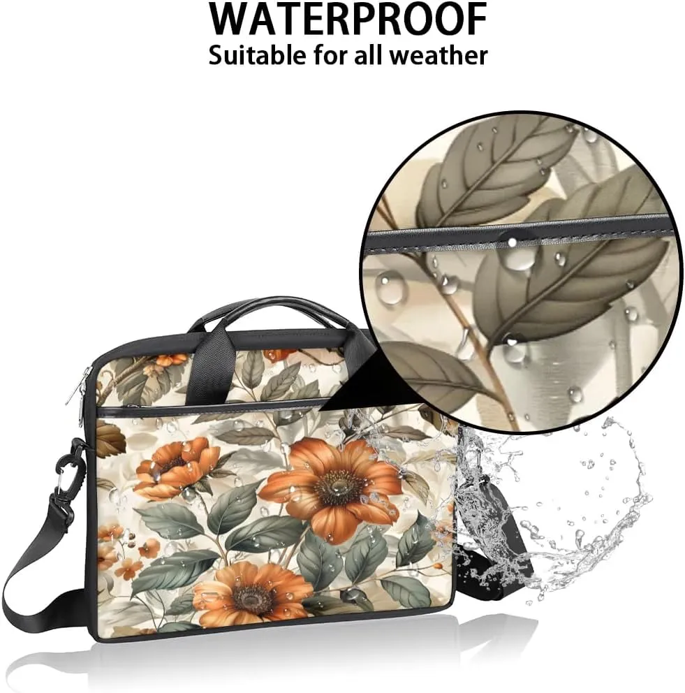 Laptop Shoulder Bag for 13-15 Inch Waterproof Laptop Sleeve Case Bag Slim Computer Carry Case Computer Cases for Laptops