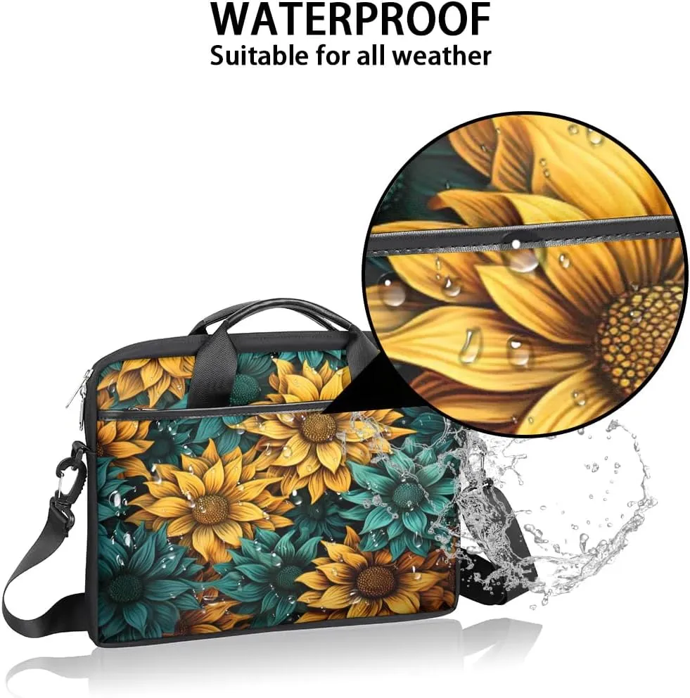 Laptop Shoulder Bag for 13-15 Inch Waterproof Laptop Sleeve Case Bag Slim Computer Carry Case Computer Cases for Laptops