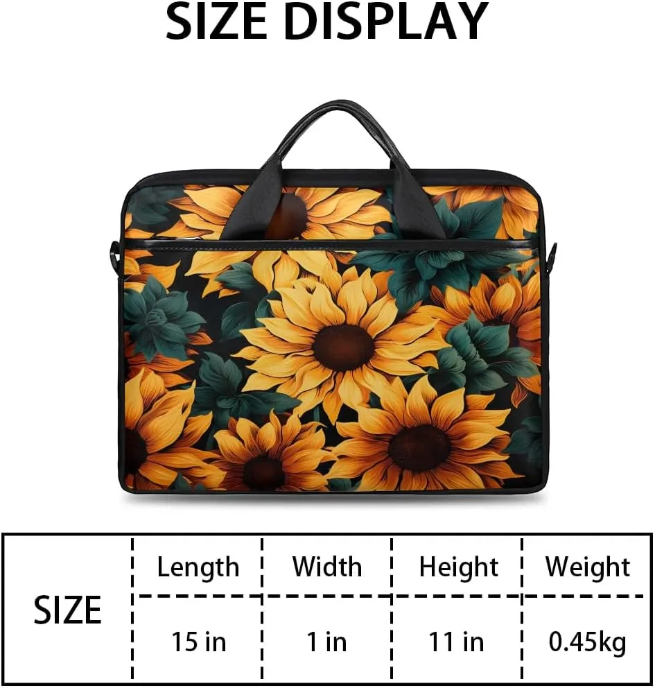 Laptop Shoulder Bag for 13-15 Inch Waterproof Laptop Sleeve Case Bag Slim Computer Carry Case Computer Cases for Laptops