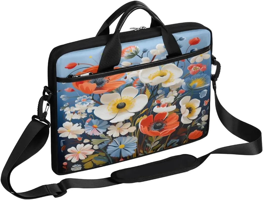 Laptop Shoulder Bag for 13-15 Inch Waterproof Laptop Sleeve Case Bag Slim Computer Carry Case Computer Cases for Laptops