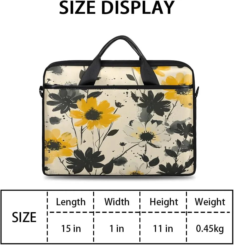 Laptop Shoulder Bag for 13-15 Inch Waterproof Laptop Sleeve Case Bag Slim Computer Carry Case Computer Cases for Laptops