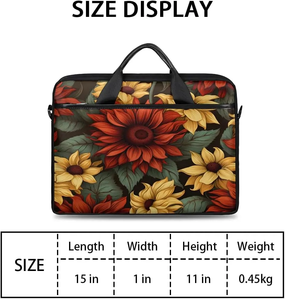 Laptop Shoulder Bag for 13-15 Inch Waterproof Laptop Sleeve Case Bag Slim Computer Carry Case Computer Cases for Laptops