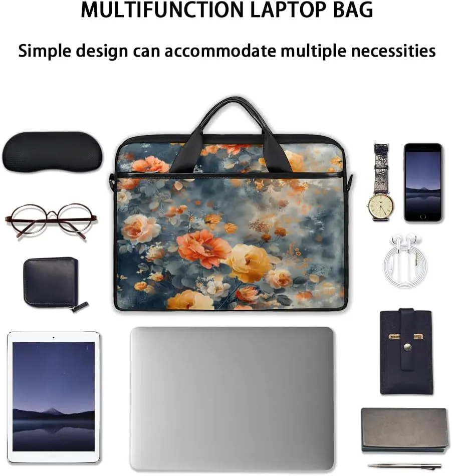 Laptop Shoulder Bag for 13-15 Inch Waterproof Laptop Sleeve Case Bag Slim Computer Carry Case Computer Cases for Laptops