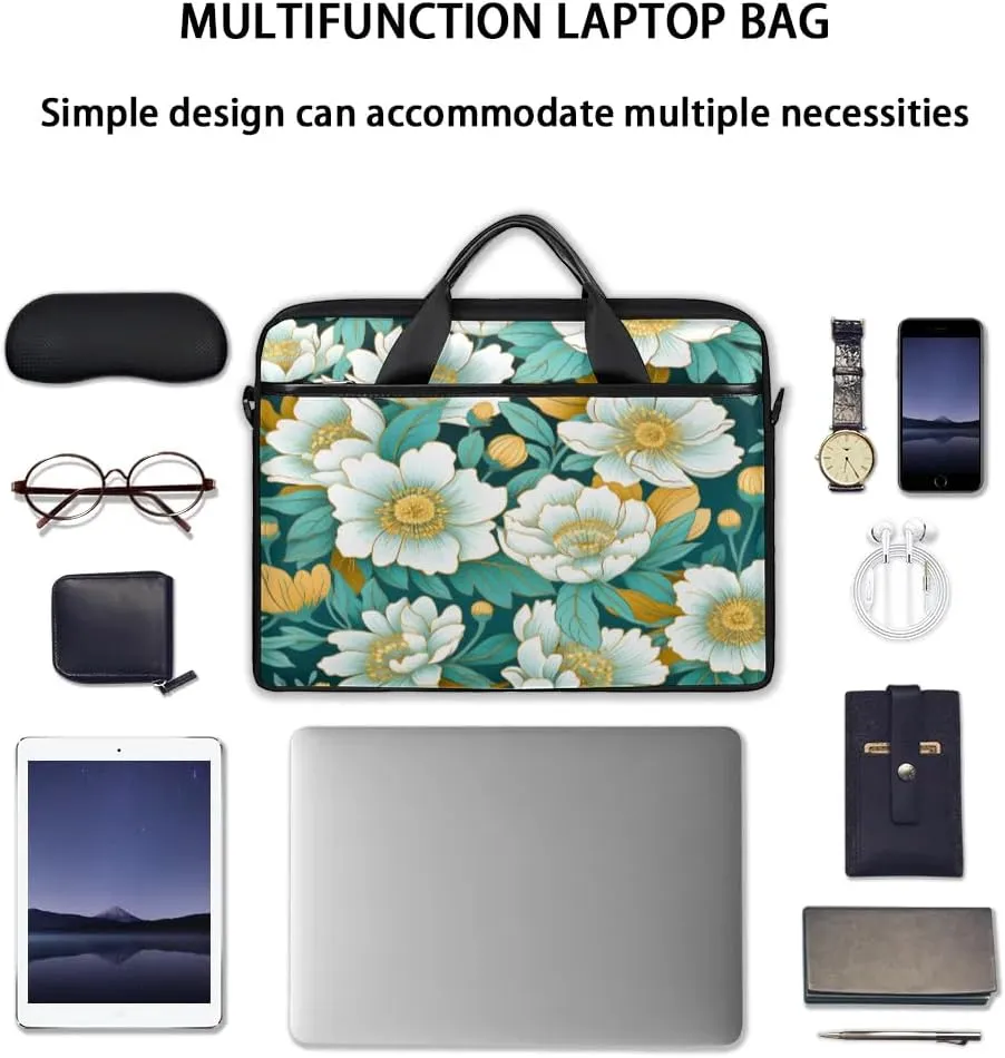 Laptop Shoulder Bag for 13-15 Inch Waterproof Laptop Sleeve Case Bag Slim Computer Carry Case Computer Cases for Laptops