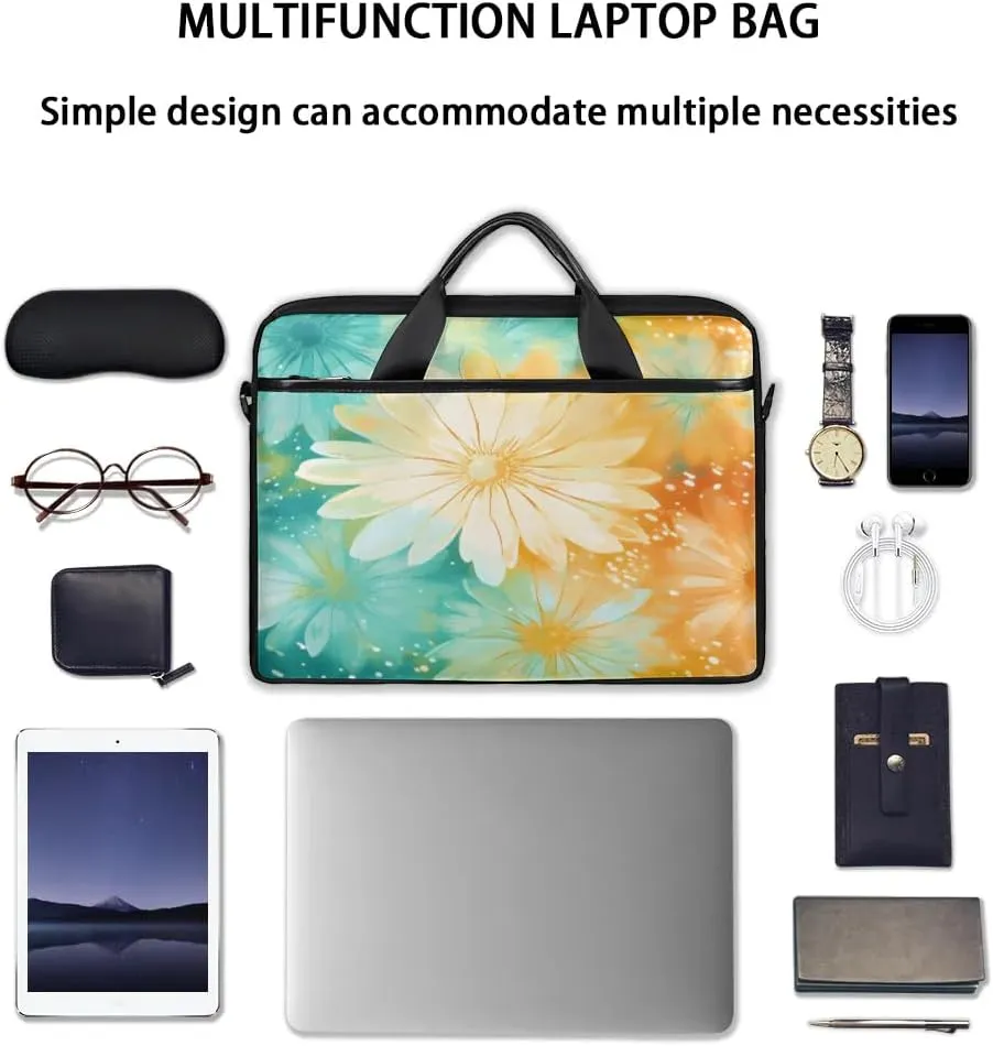 Laptop Shoulder Bag for 13-15 Inch Waterproof Laptop Sleeve Case Bag Slim Computer Carry Case Computer Cases for Laptops