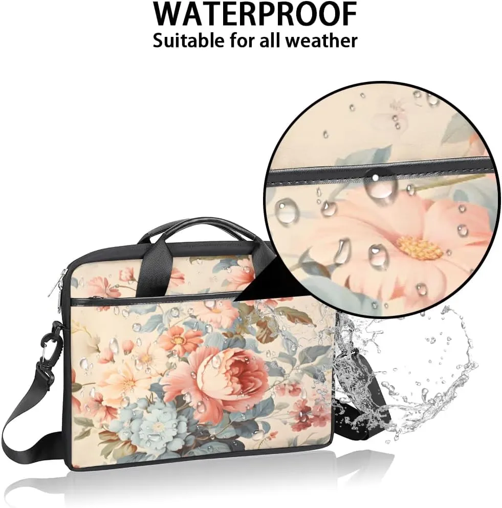 Laptop Shoulder Bag for 13-15 Inch Waterproof Laptop Sleeve Case Bag Slim Computer Carry Case Computer Cases for Laptops
