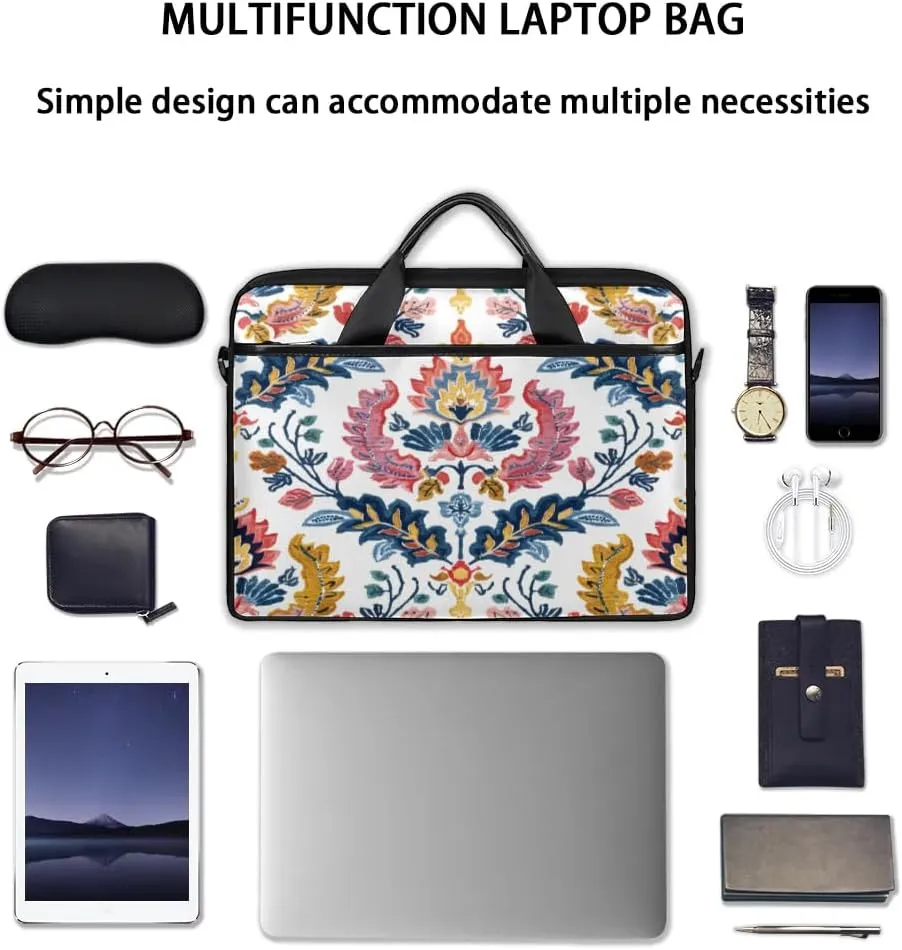 Laptop Shoulder Bag for 13-15 Inch Waterproof Laptop Sleeve Case Bag Slim Computer Carry Case Computer Cases for Laptops