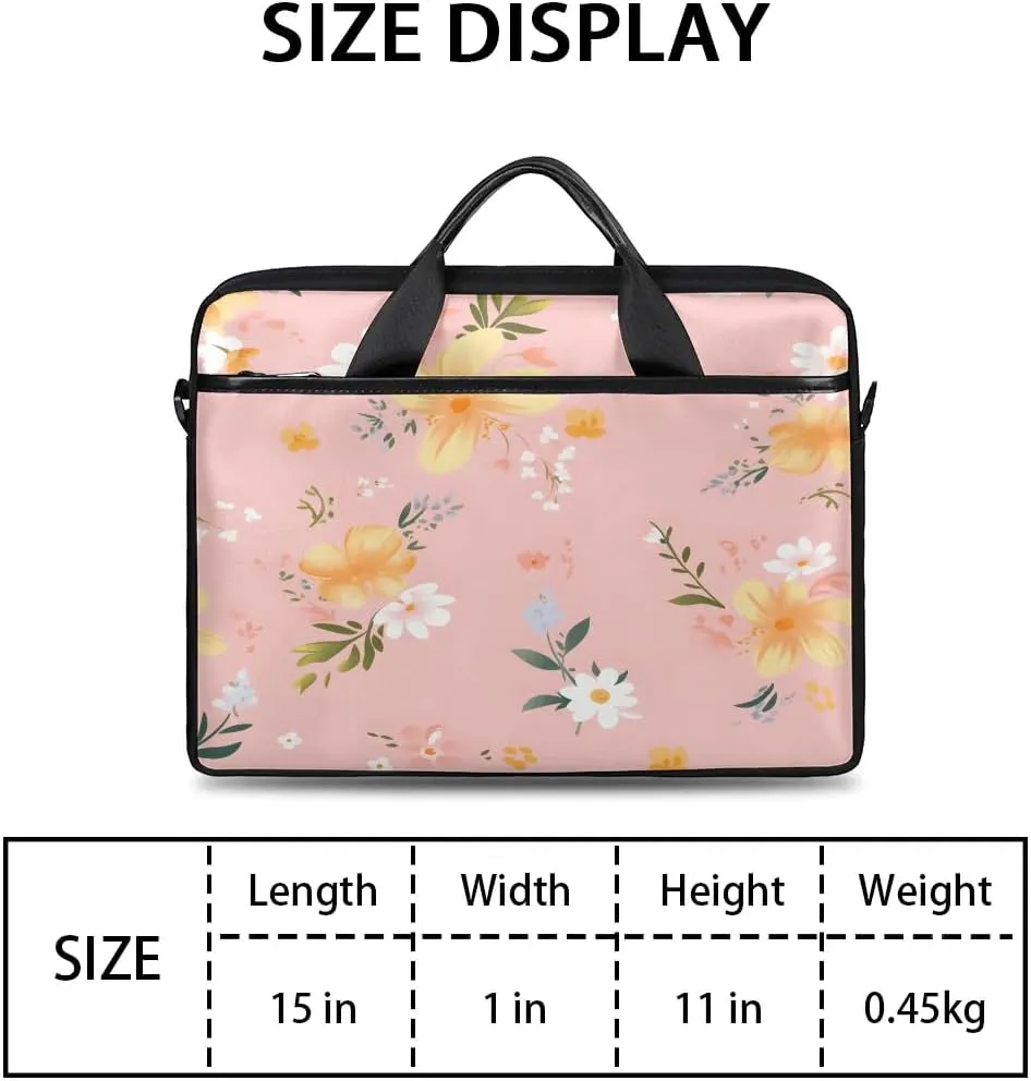 Laptop Shoulder Bag for 13-15 Inch Waterproof Laptop Sleeve Case Bag Slim Computer Carry Case Computer Cases for Laptops