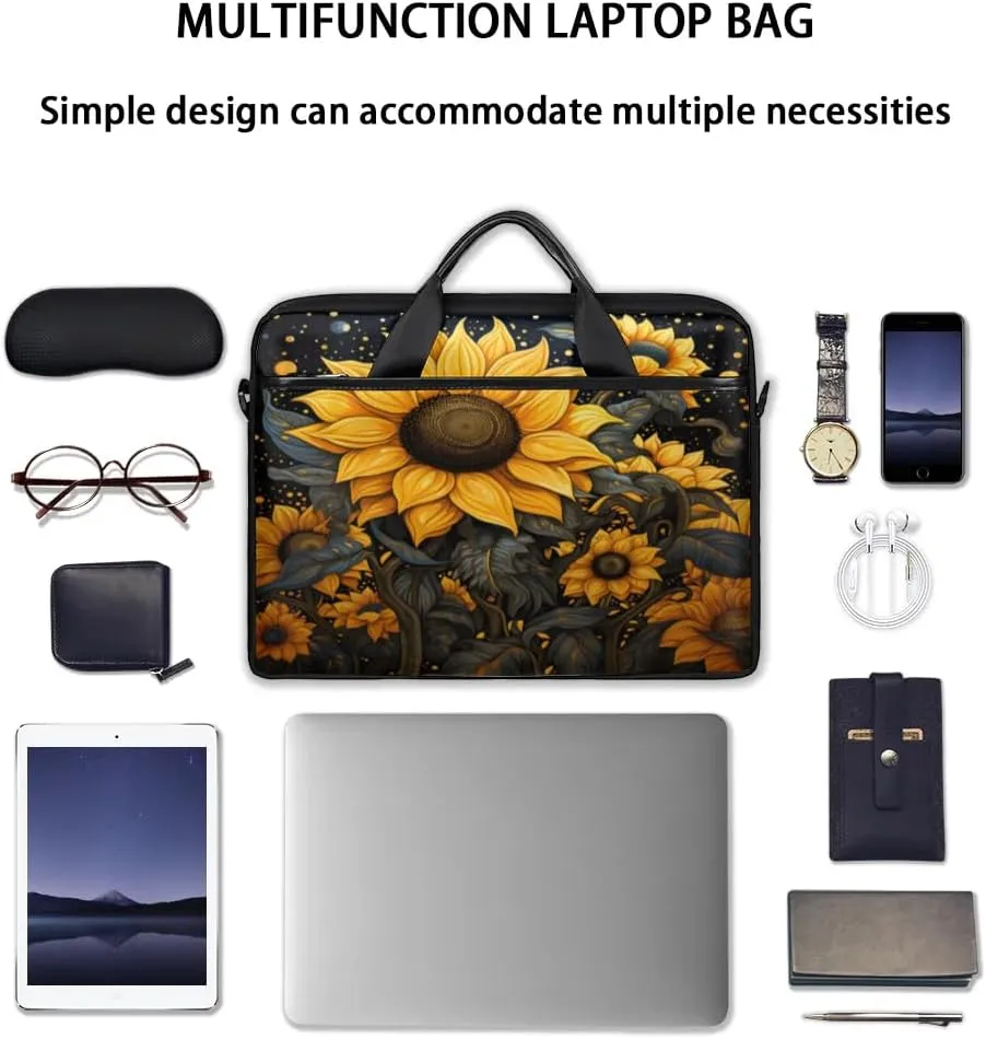 Laptop Shoulder Bag for 13-15 Inch Waterproof Laptop Sleeve Case Bag Slim Computer Carry Case Computer Cases for Laptops