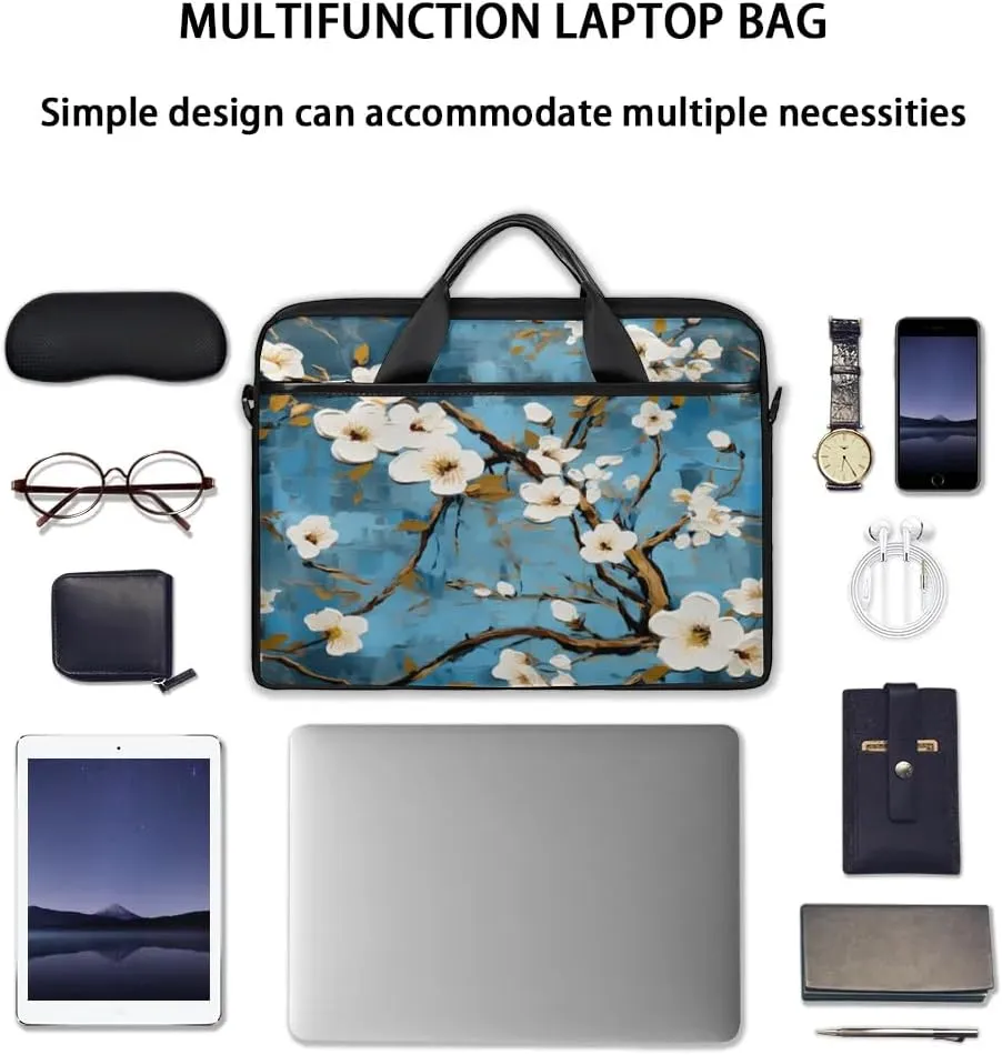 Laptop Shoulder Bag for 13-15 Inch Waterproof Laptop Sleeve Case Bag Slim Computer Carry Case Computer Cases for Laptops