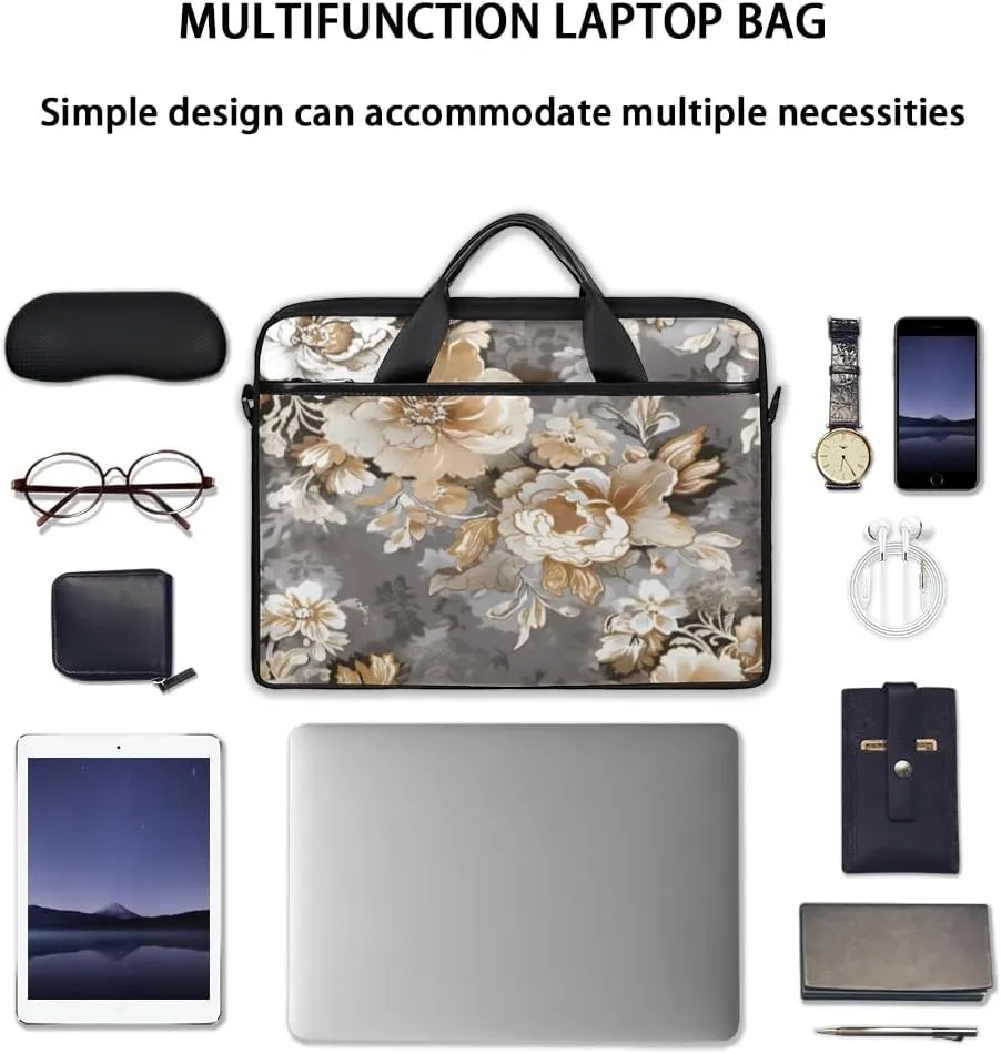 Laptop Shoulder Bag for 13-15 Inch Waterproof Laptop Sleeve Case Bag Slim Computer Carry Case Computer Cases for Laptops