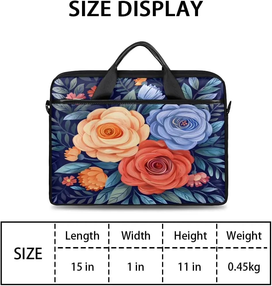 Laptop Shoulder Bag for 13-15 Inch Waterproof Laptop Sleeve Case Bag Slim Computer Carry Case Computer Cases for Laptops