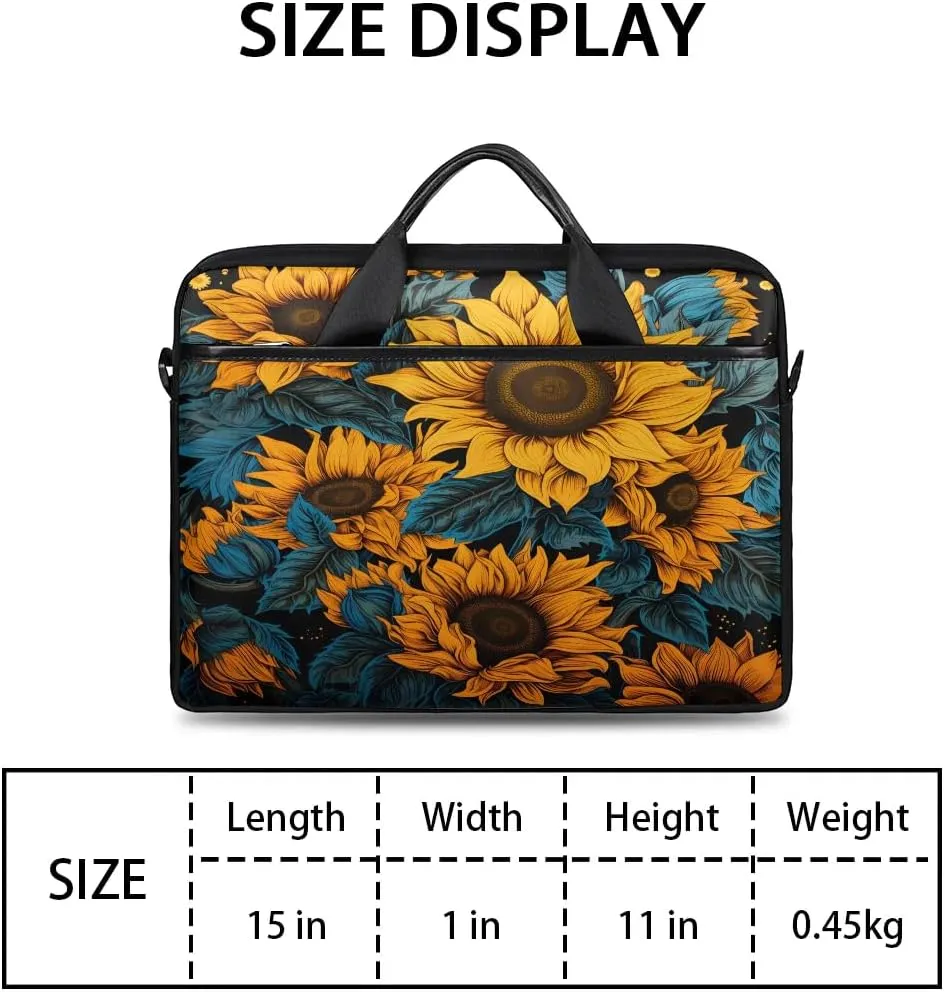 Laptop Shoulder Bag for 13-15 Inch Waterproof Laptop Sleeve Case Bag Slim Computer Carry Case Computer Cases for Laptops