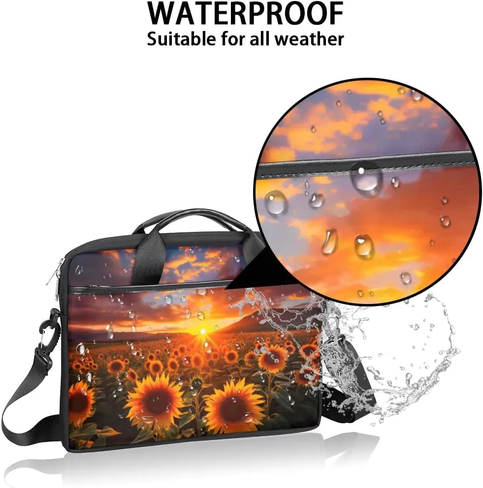 Laptop Shoulder Bag for 13-15 Inch Waterproof Laptop Sleeve Case Bag Slim Computer Carry Case Computer Cases for Laptops