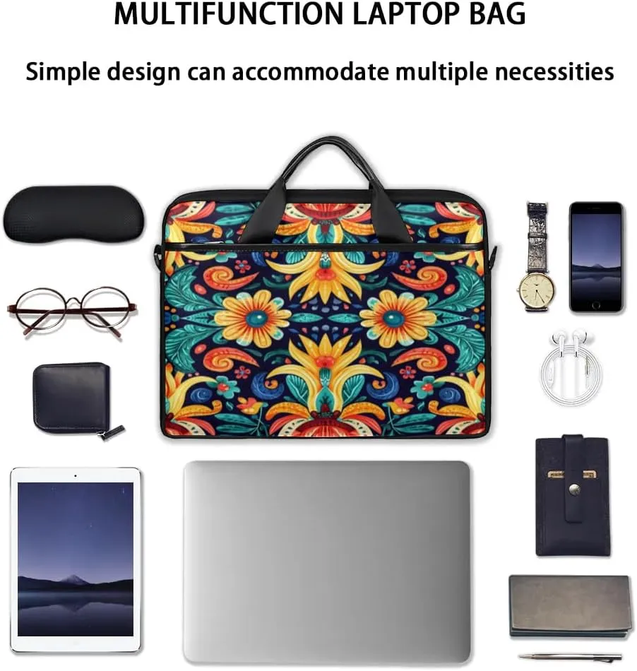 Laptop Shoulder Bag for 13-15 Inch Waterproof Laptop Sleeve Case Bag Slim Computer Carry Case Computer Cases for Laptops