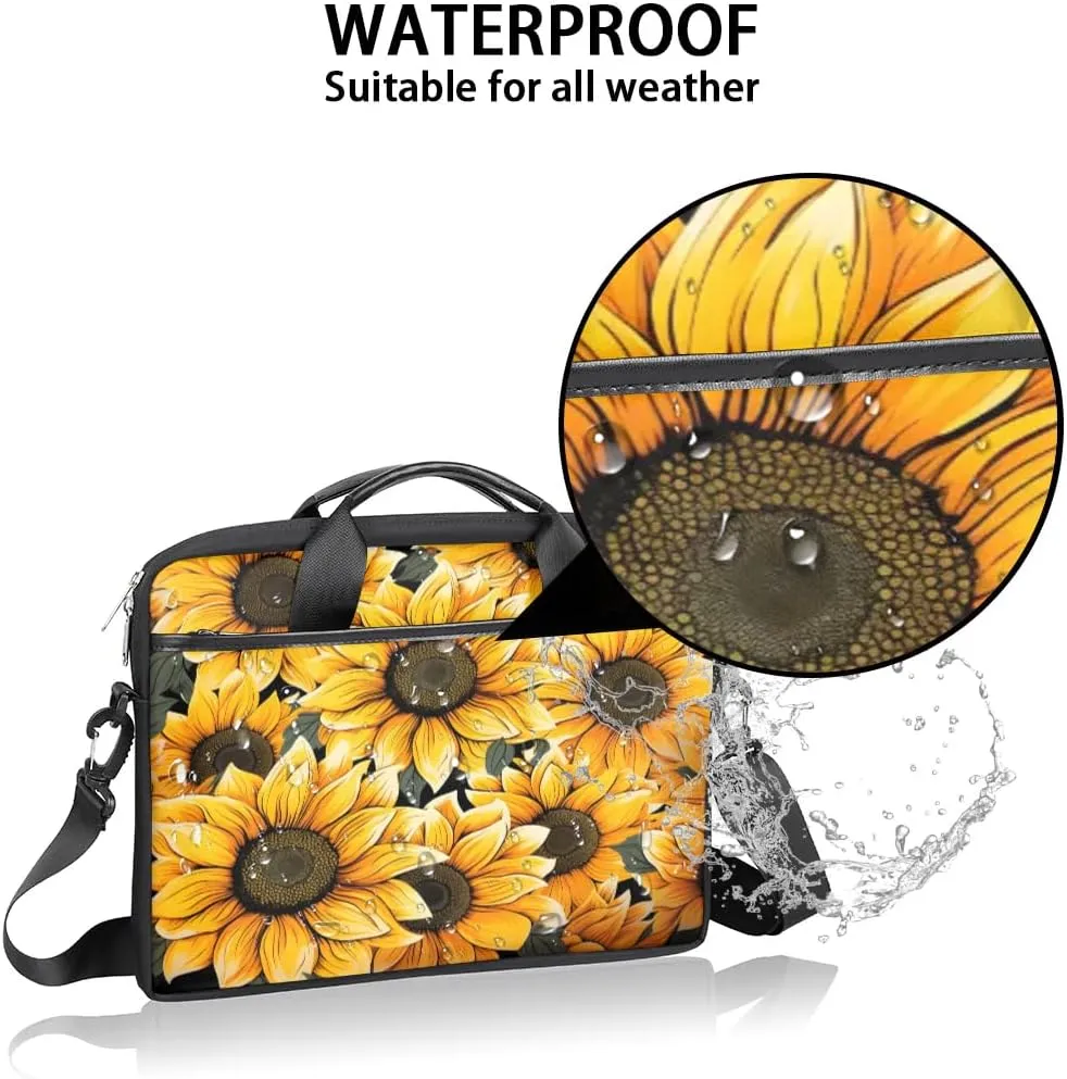 Laptop Shoulder Bag for 13-15 Inch Waterproof Laptop Sleeve Case Bag Slim Computer Carry Case Computer Cases for Laptops