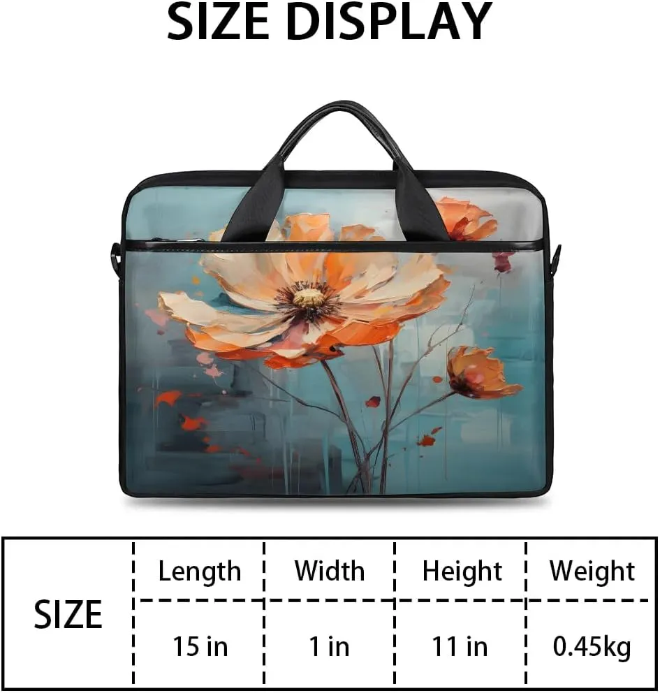 Laptop Shoulder Bag for 13-15 Inch Waterproof Laptop Sleeve Case Bag Slim Computer Carry Case Computer Cases for Laptops