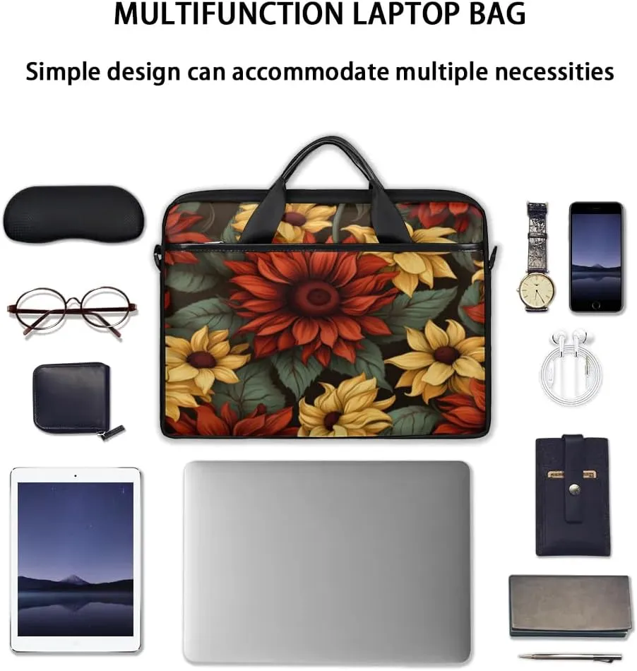 Laptop Shoulder Bag for 13-15 Inch Waterproof Laptop Sleeve Case Bag Slim Computer Carry Case Computer Cases for Laptops