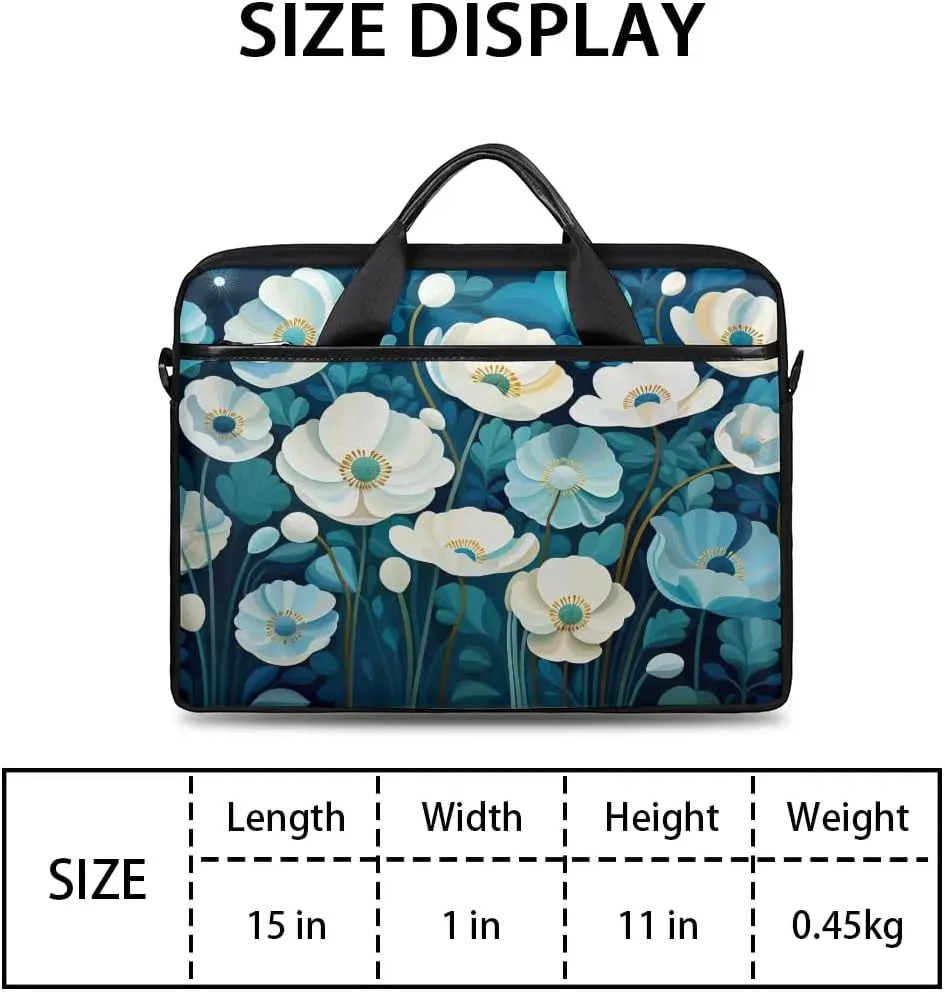 Laptop Shoulder Bag for 13-15 Inch Waterproof Laptop Sleeve Case Bag Slim Computer Carry Case Computer Cases for Laptops